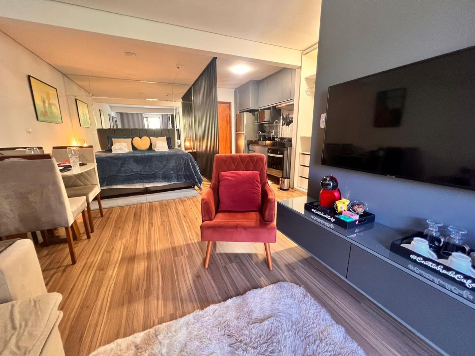 Apartamento Loft Cama King 3 Min Do Centrinho *